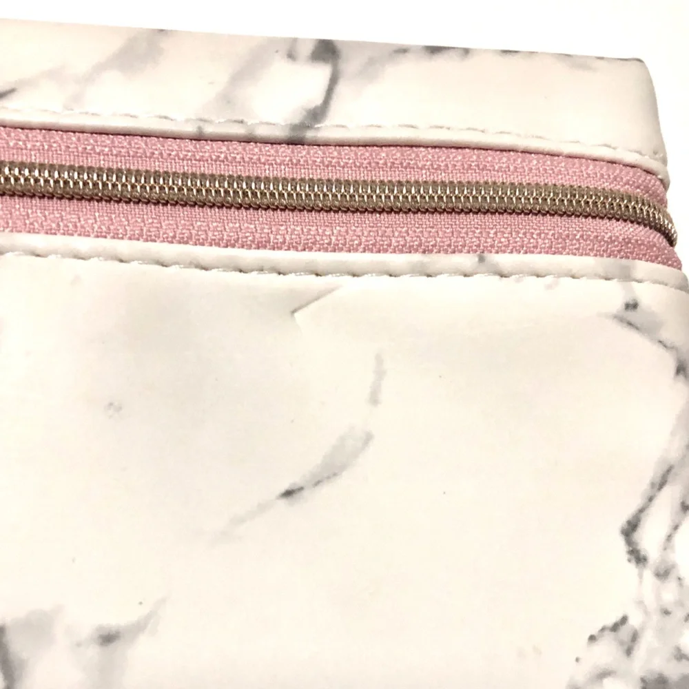 IPSY January 2020 Glam Bag - White & Gray Marble Cosmetic Pouch